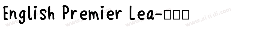 English Premier Lea字体转换